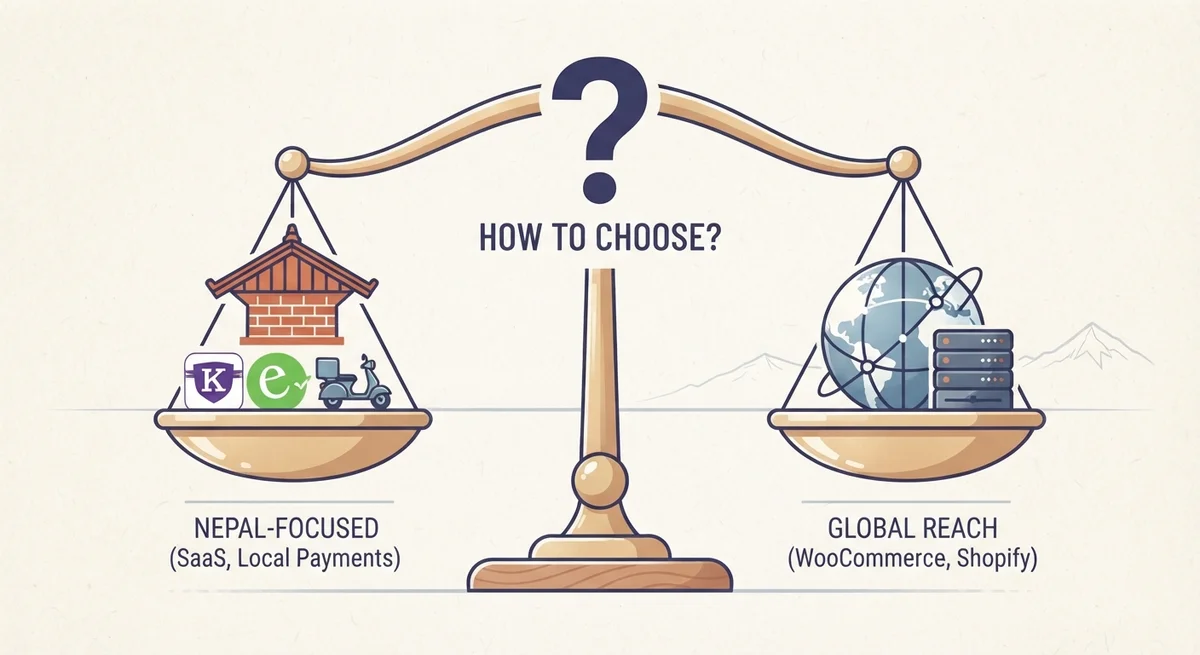 How to Choose the Best E-Commerce Platform in Nepal (2026 Guide)