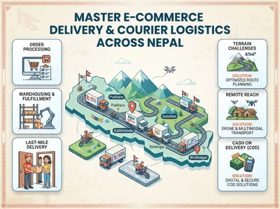 Master E-Commerce Delivery & Courier Logistics Across Nepal