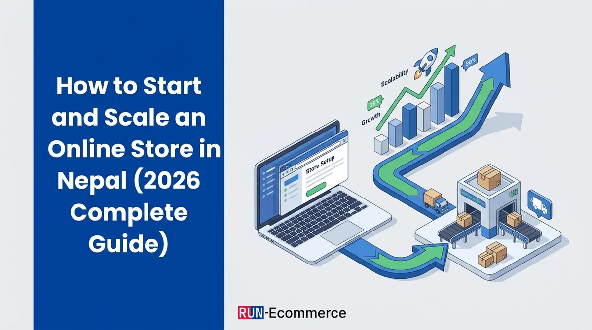 Modern e-commerce online shopping in Nepal